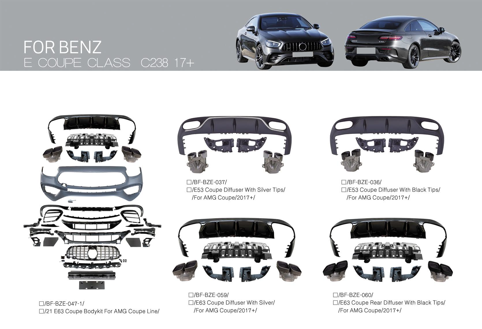Mercedes Benz S Class W222 2014-2022/W223 2021+, Diffuser