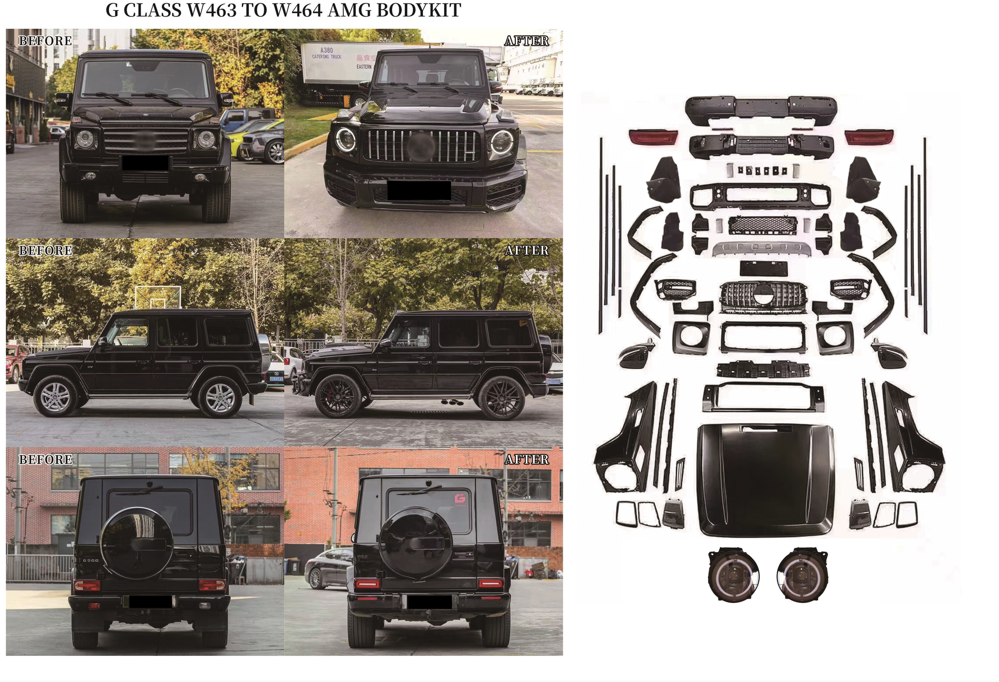 Mercedes G Class W463 to W464 Body Kit Conversion – BGL Body Kits